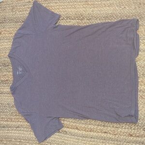 Public Opinion Large Purple V Neck Shirt